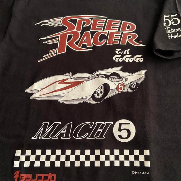 SPEED RACER 'Mach 5' Go-Go-Go T-Shirt sz S | Black - Picture 1 of 4